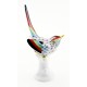 Hollohaza Fishnet Singing Bird Figurine Hungarian Porcelain