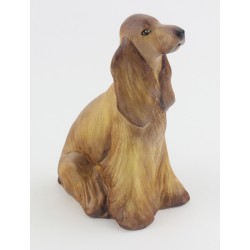 Hollohaza Spaniel Dog Figurine Brown