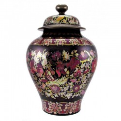 Large Zsolnay Multicolor Eosin Urn Vase