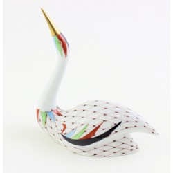 Hollohaza Fishnet Swan Figurine