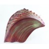Hungarian Art Pottery Seashell Shape Wall Decor by Ferenc Halmos