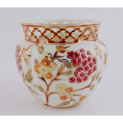 Zsolnay Natural Color Openwork Cachepot