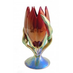 Zsolnay Iridescent Art Nouveau Tulip Decorative