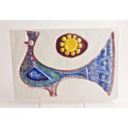 Zsolnay Wall Plaque with Bird - Art Deco Wall Plaque