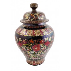 Very Large Zsolnay Multicolor Eosin Urn Vase