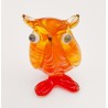Murano Style Art Glass Owl Figurine