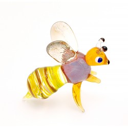 Murano Style Art Glass Honeybee Figurine - Cute