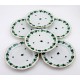 Hungarian Porcelain Herend Guirland De Raisins Salad Plates Set of Six