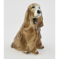 Vintage Zsolnay Spaniel Dog Figurine