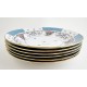 Hungarian Porcelain Herend Cornucopia Decor Dinner Plates Set of Six