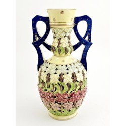 Antique Emil Fischer Openwork Vase