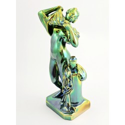 Zsolnay Eosin Woman Figurine