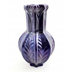 Zsolnay Eosin Vase - Wheat Embossed - Unique Color