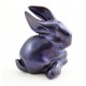 Zsolnay Eosin Bunny Figurine with Branch - Unique Color