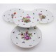 Vintage Hungarian Porcelain Herend Bouquet De Herend Decor Dinner Plates Set of Four