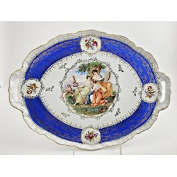 Vintage Royal Vienna Platter with Handles