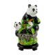 Large Lynn Chase Porcelain Figurine - Panda Bear and Baby Figurine