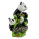 Large Lynn Chase Porcelain Figurine - Panda Bear and Baby Figurine