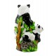 Large Lynn Chase Porcelain Figurine - Panda Bear and Baby Figurine