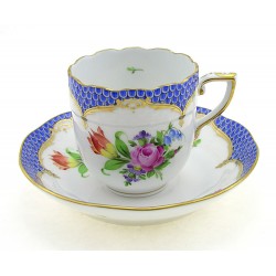  Herend Printemps Mocha Cup and Saucer